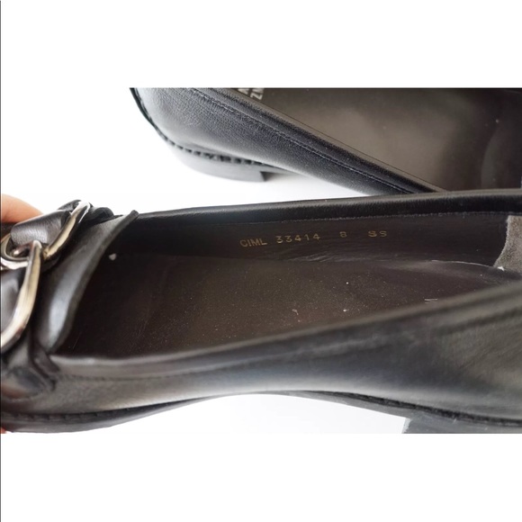 New Stuart Weitzman Black Leather Loafer Shoes 7/8 - Picture 3 of 8